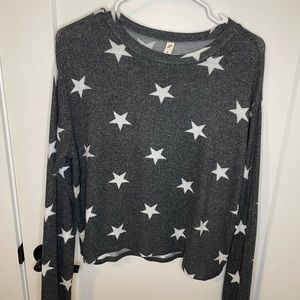 Gray soft pullover sweater